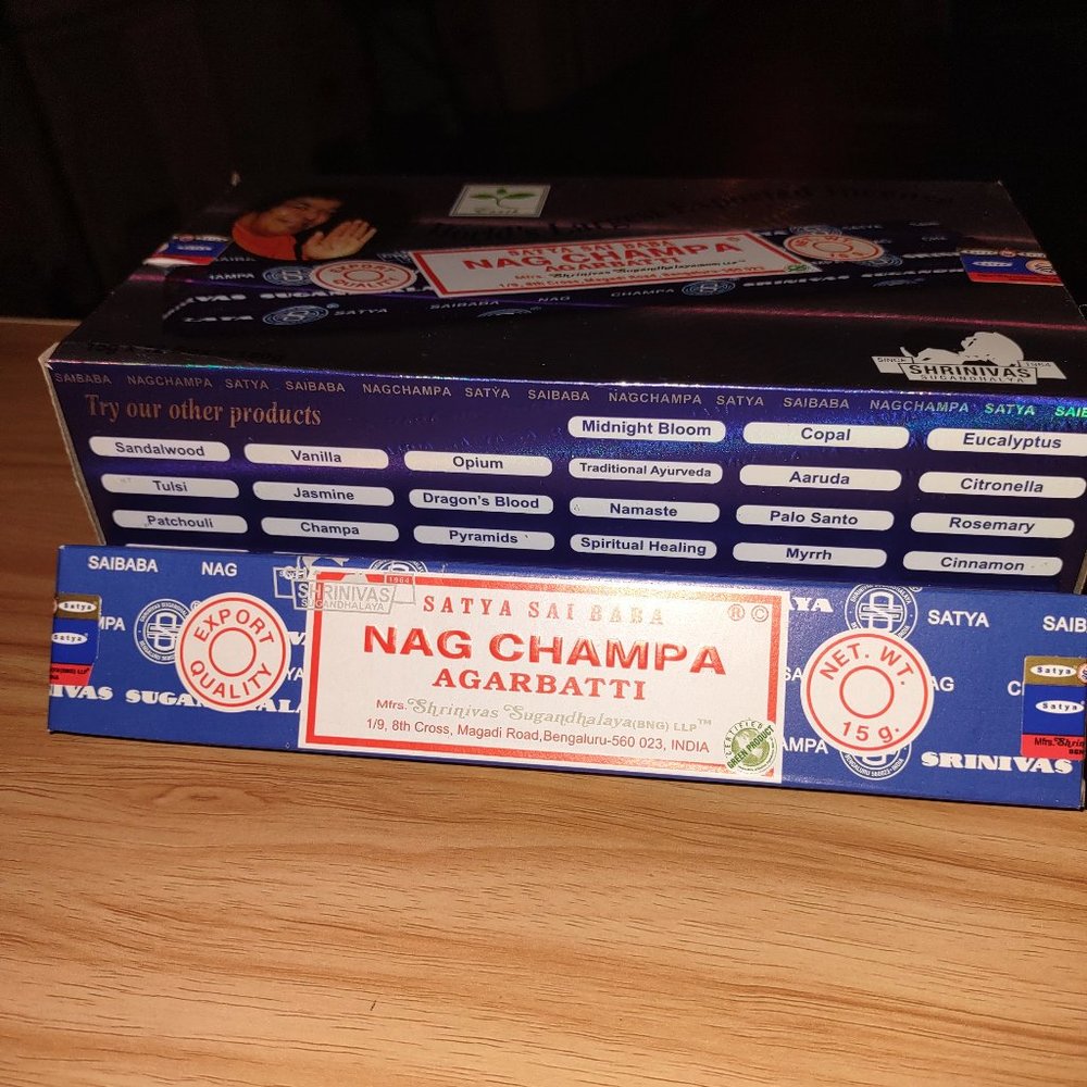 Incense Sticks from Satya - NAG CHAMPA - set of two packs